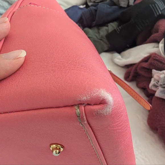 Dooney & Bourke Florentine Leather Dillen Satchel Bubble Gum Pink BAG & … - Picture 13 of 14